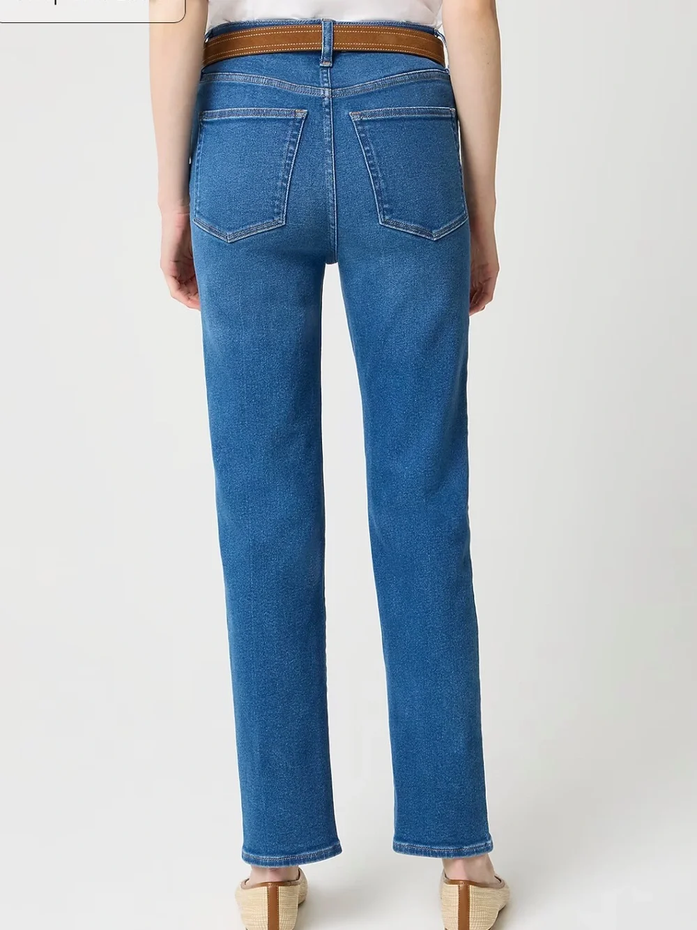 NWT J. Crew Straight-Leg High-Rise stovepipe Jeans Blue size 27